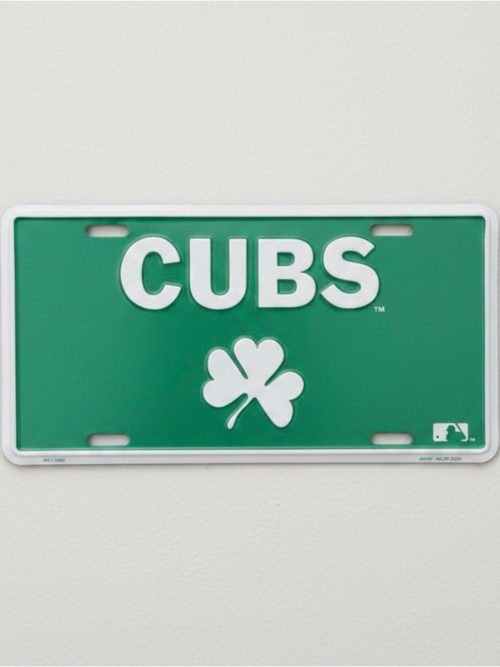 Cubs Shamrock Green License Plate (2008 MLB)